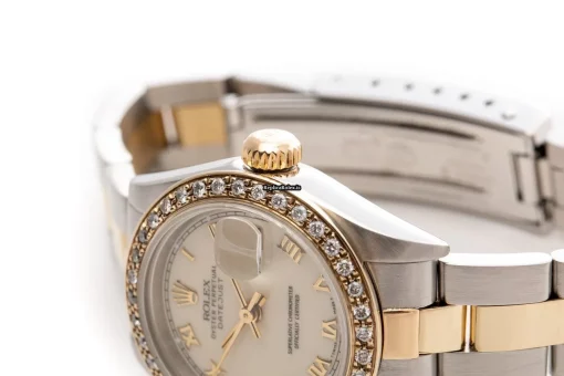 Cheap Replica Rolex Lady-datejust 79163 Caliber 2235 Automatic Movement 26mm Gold/steel Case Womens Watch - Image 6