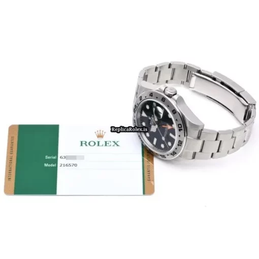 Good Fake Rolex Explorer II 216570 Caliber 3187 Automatic Movement 42mm Steel Case Watch - Image 5