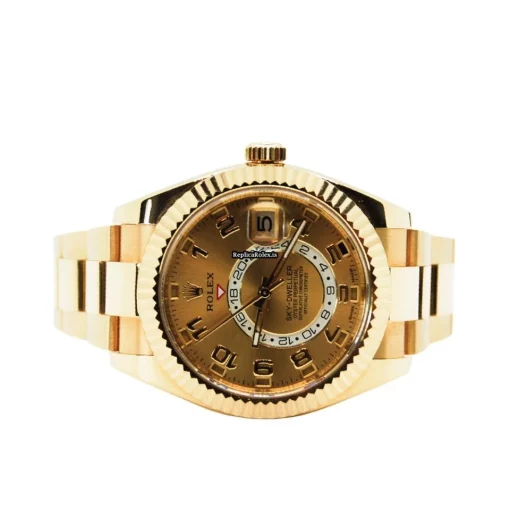 Fantastic Replica Rolex Sky-dweller 326938 Caliber 9001 Automatic Movement 42mm Yellow Gold Case Mens/unisex Watch - Image 12