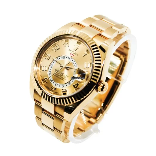 Fantastic Replica Rolex Sky-dweller 326938 Caliber 9001 Automatic Movement 42mm Yellow Gold Case Mens/unisex Watch - Image 4
