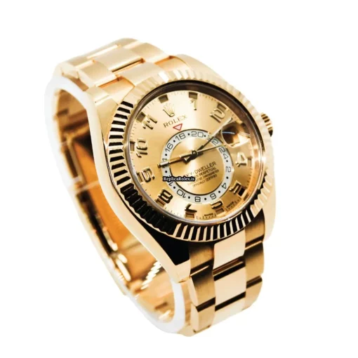 Fantastic Replica Rolex Sky-dweller 326938 Caliber 9001 Automatic Movement 42mm Yellow Gold Case Mens/unisex Watch - Image 5