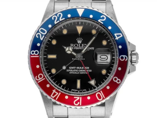Quality Fake Rolex Gmt-master 16750 Caliber 3075 Automatic Movement 40mm Steel Case Mens/unisex Watch