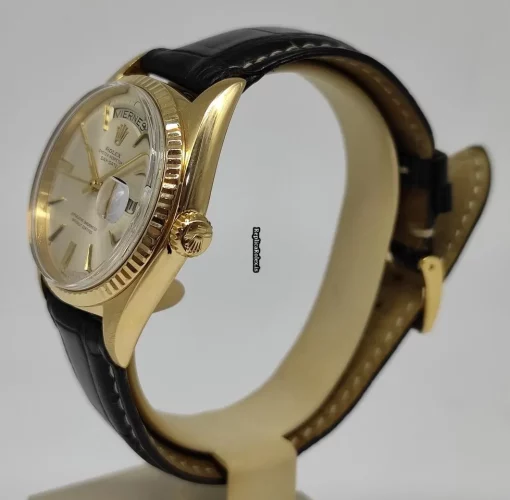 Terrific Fake Rolex Day-date 36 1803 Caliber 1556 Automatic Movement 36mm Yellow Gold Case Mens/unisex Watch - Image 2