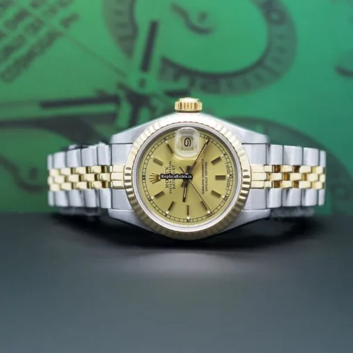Top Fakes Rolex Lady-datejust 69173 Caliber 2135 Automatic Movement 26mm Steel Case Womens Watch - Image 2