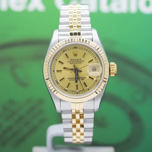 Top Fakes Rolex Lady-datejust 69173 Caliber 2135 Automatic Movement 26mm Steel Case Womens Watch - Image 3
