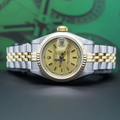 Top Fakes Rolex Lady-datejust 69173 Caliber 2135 Automatic Movement 26mm Steel Case Womens Watch - Image 6