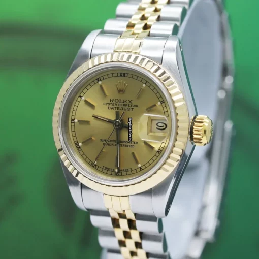 Top Fakes Rolex Lady-datejust 69173 Caliber 2135 Automatic Movement 26mm Steel Case Womens Watch - Image 9