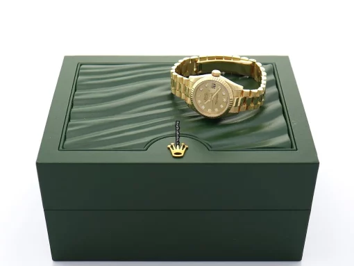 Well Made Replica Rolex Lady-datejust 179178 Caliber 2235 Automatic Movement 26mm Yellow Gold Case Womens Watch - Image 12