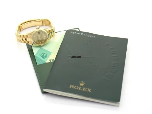 Well Made Replica Rolex Lady-datejust 179178 Caliber 2235 Automatic Movement 26mm Yellow Gold Case Womens Watch - Image 9