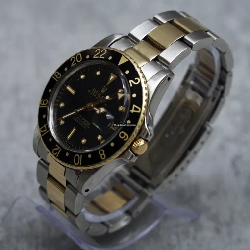 Ideal Imitation Rolex Gmt-master 16753 Caliber 3075 Automatic Movement 40mm Gold/steel Case Mens/unisex Watch - Image 3