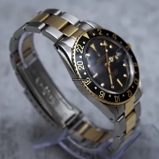 Ideal Imitation Rolex Gmt-master 16753 Caliber 3075 Automatic Movement 40mm Gold/steel Case Mens/unisex Watch - Image 8
