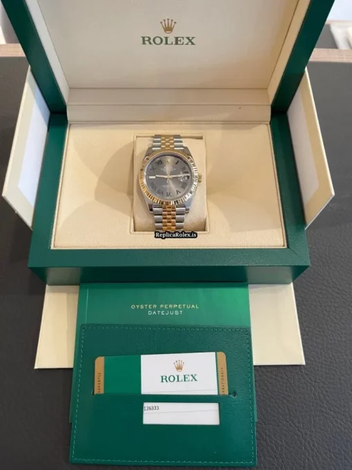 Ideal Fake Rolex Datejust 126333 Caliber 3235 Automatic Movement 41mm Gold/steel Case Mens/unisex Watch - Image 6