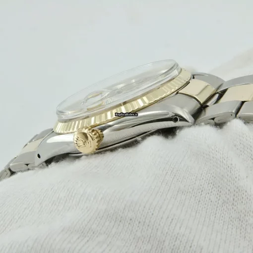 Cool Replica Rolex Oyster Perpetual Date 6534 Caliber 1030 Automatic Movement 34mm Gold/steel Case Mens/unisex Watch - Image 4