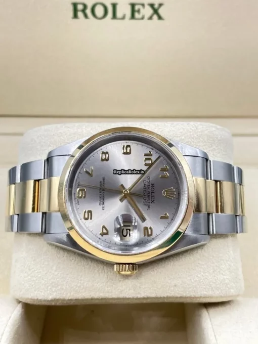 Cheap Replica Rolex Datejust 16203 Caliber 3135 Automatic Movement 36mm Gold/steel Case Mens/unisex Watch - Image 4