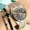 Suitable Fake Rolex Day-date 40 228235-0006 Caliber 3255 Automatic Movement 40mm Rose Gold Case Mens/unisex Watch