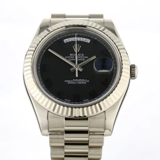 Remarkable Clone Rolex Day-date II 218239 Automatic Movement 41mm White Gold Case Watch