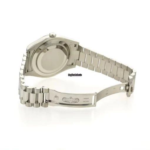 Remarkable Clone Rolex Day-date II 218239 Automatic Movement 41mm White Gold Case Watch - Image 8