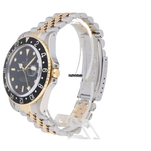 Trustworthy Knockoff Rolex Gmt-master 16753 Automatic Movement 40mm Gold/steel Case Mens/unisex Watch - Image 2