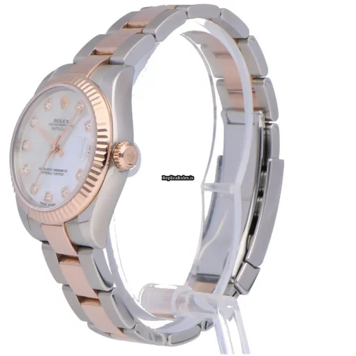 Swiss Replica Rolex Lady-datejust 178271-0058 Automatic Movement 31mm Gold/steel Case Womens Watch - Image 2