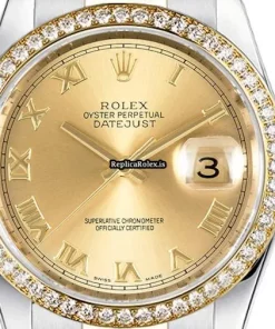 Lovely Replica Rolex Datejust 116243 Caliber 3135 Automatic Movement 36mm Gold/steel Case Mens/unisex Watch