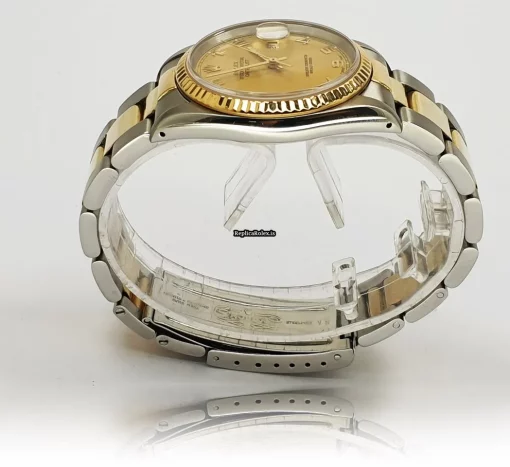 Defect Fake Rolex Datejust 16233 Caliber 3135 Automatic Movement 36mm Gold/steel Case Mens/unisex Watch - Image 4
