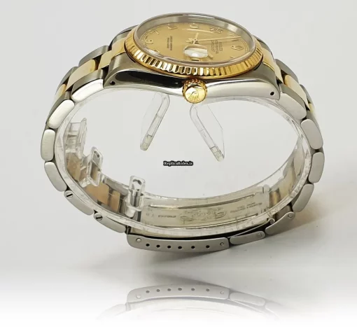 Defect Fake Rolex Datejust 16233 Caliber 3135 Automatic Movement 36mm Gold/steel Case Mens/unisex Watch - Image 5