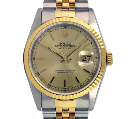 Special Fake Rolex Datejust 16233 Caliber 3135 Automatic Movement 36mm Gold/steel Case Mens/unisex Watch