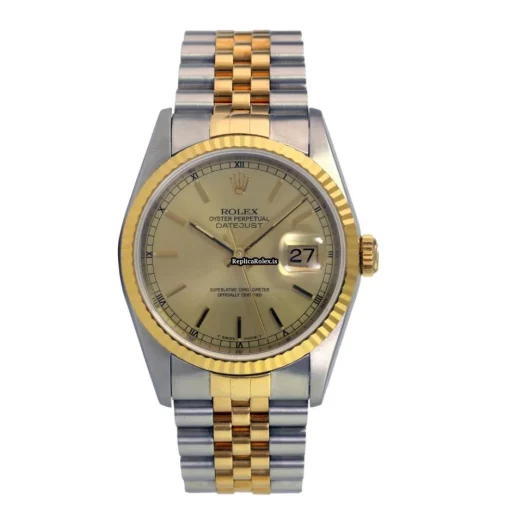 Special Fake Rolex Datejust 16233 Caliber 3135 Automatic Movement 36mm Gold/steel Case Mens/unisex Watch - Image 2