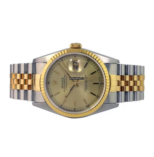 Special Fake Rolex Datejust 16233 Caliber 3135 Automatic Movement 36mm Gold/steel Case Mens/unisex Watch - Image 5