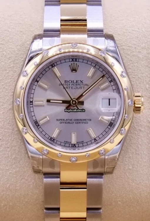 Reliable Fakes Rolex Lady-datejust 178343 Caliber 2235 Automatic Movement 31mm Gold/steel Case Womens Watch