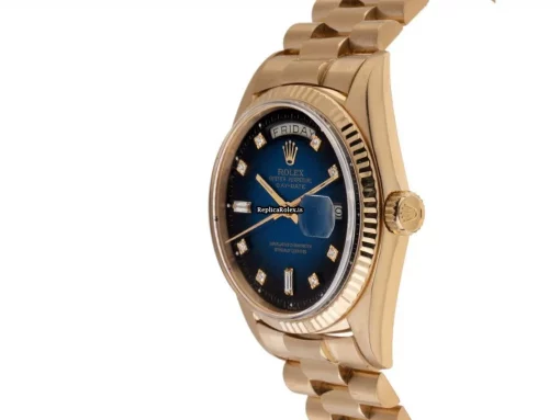 Fabulous Replica Rolex Day-date 36 1803 Caliber 1556 Automatic Movement 36mm Yellow Gold Case Mens/unisex Watch - Image 2
