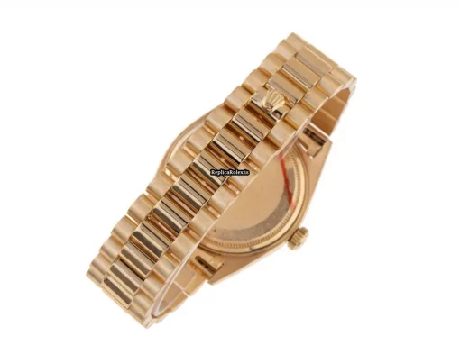 Fabulous Replica Rolex Day-date 36 1803 Caliber 1556 Automatic Movement 36mm Yellow Gold Case Mens/unisex Watch - Image 5