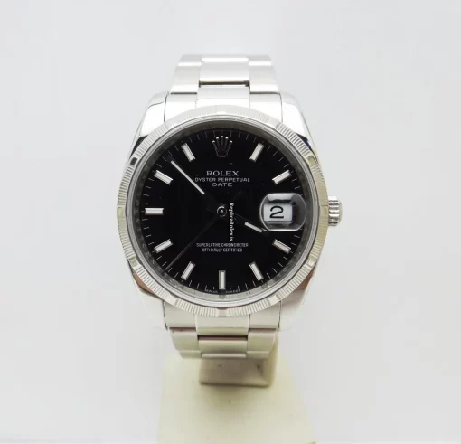 Reliable Replica Rolex Oyster Perpetual Date 115210 Caliber 3135 Automatic Movement 34mm Steel Case Mens/unisex Watch - Image 2