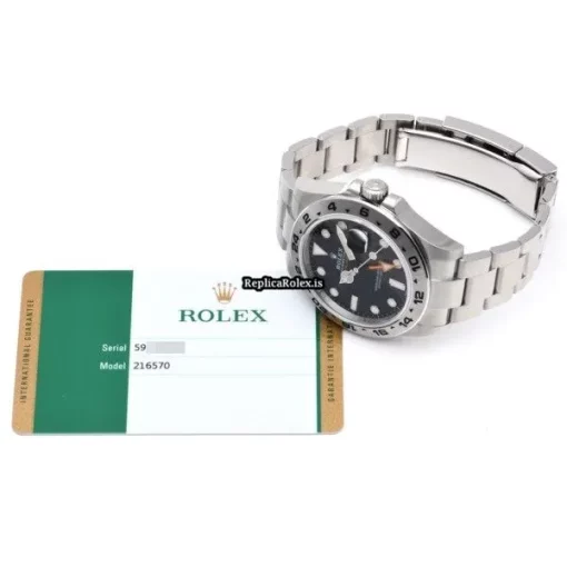 Superb Replica Rolex Explorer II 216570 Caliber 3187 Automatic Movement 42mm Steel Case Watch - Image 5