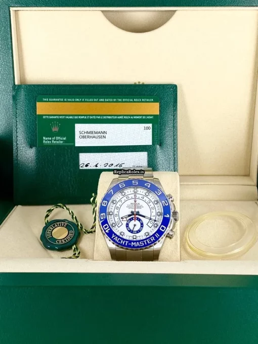Fabulous Replica Rolex Yacht-master II 116680 Caliber 4161 Automatic Movement 44mm Steel Case Mens/unisex Watch - Image 2
