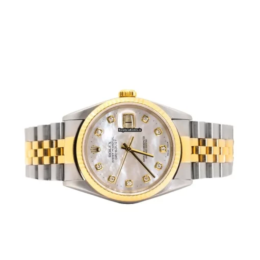 Epic Replica Rolex Datejust 16233 Caliber 3135 Automatic Movement 36mm Gold/steel Case Mens/unisex Watch - Image 2