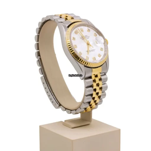 Epic Replica Rolex Datejust 16233 Caliber 3135 Automatic Movement 36mm Gold/steel Case Mens/unisex Watch - Image 3