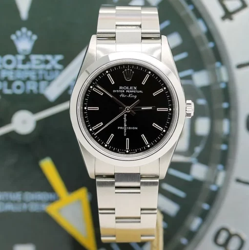 Special Copies Rolex Air King Precision 14000m Caliber 3130 Automatic Movement 34mm Steel Case Mens/unisex Watch - Image 2