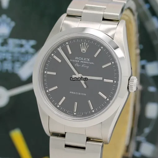 Special Copies Rolex Air King Precision 14000m Caliber 3130 Automatic Movement 34mm Steel Case Mens/unisex Watch - Image 7