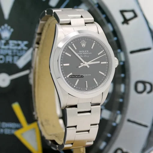 Special Copies Rolex Air King Precision 14000m Caliber 3130 Automatic Movement 34mm Steel Case Mens/unisex Watch - Image 9