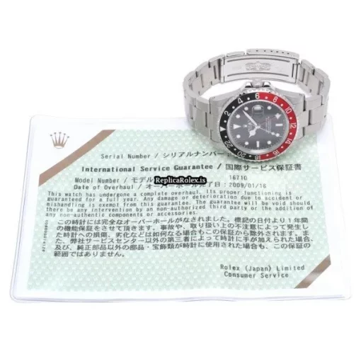 Appealing Fake Rolex Gmt-master II 16710 Caliber 3185 Automatic Movement 40mm Steel Case Watch - Image 5