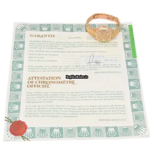 Offering Fake Rolex Lady-datejust 69178g Automatic Movement 26mm Yellow Gold Case Womens Watch - Image 5