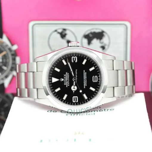 Well Made Replica Rolex Explorer 114270 Caliber 3130 Automatic Movement 38x43mm Steel Case Mens/unisex Watch