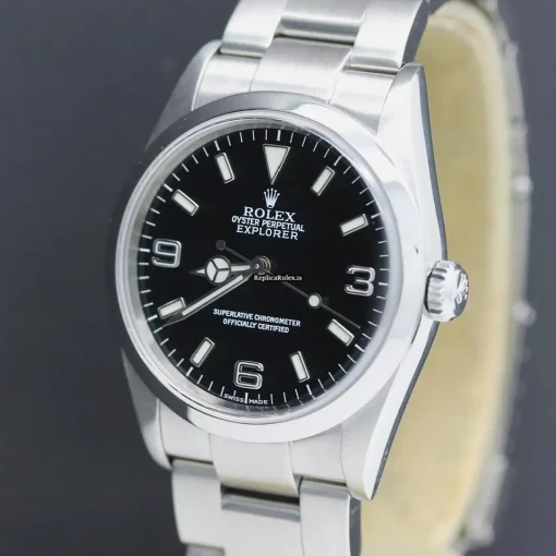 Well Made Replica Rolex Explorer 114270 Caliber 3130 Automatic Movement 38x43mm Steel Case Mens/unisex Watch - Image 8