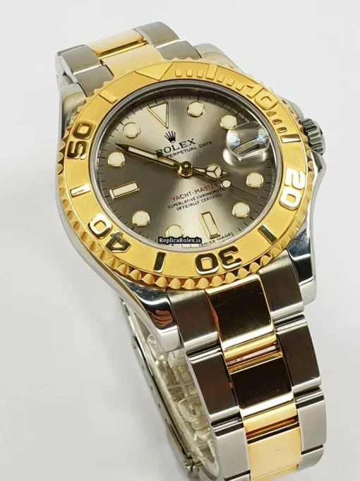 Fabulous Replica Rolex Yacht-master 168623 Caliber 2235 Automatic Movement 35mm Gold/steel Case Mens/unisex Watch