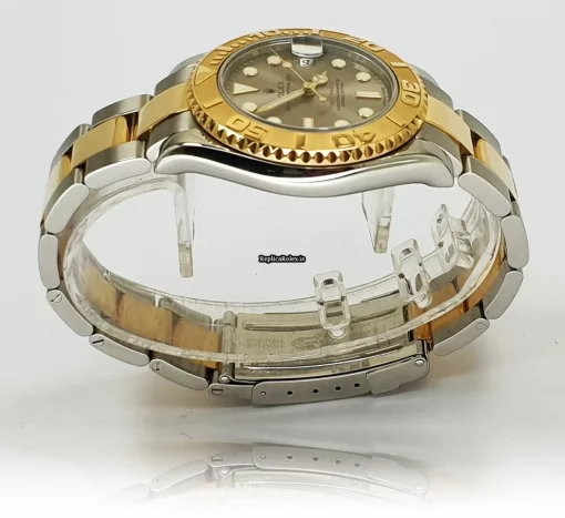 Fabulous Replica Rolex Yacht-master 168623 Caliber 2235 Automatic Movement 35mm Gold/steel Case Mens/unisex Watch - Image 5