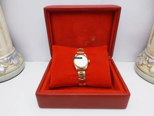 Distinctive Fake Rolex Lady-datejust 6917 Caliber 2135 Automatic Movement 26mm Yellow Gold Case Womens Watch - Image 13