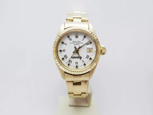 Distinctive Fake Rolex Lady-datejust 6917 Caliber 2135 Automatic Movement 26mm Yellow Gold Case Womens Watch - Image 2
