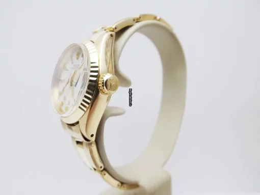Distinctive Fake Rolex Lady-datejust 6917 Caliber 2135 Automatic Movement 26mm Yellow Gold Case Womens Watch - Image 3