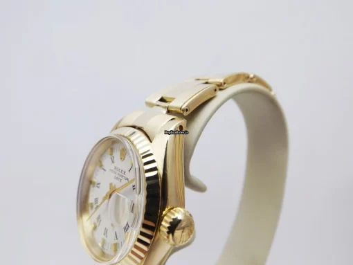 Distinctive Fake Rolex Lady-datejust 6917 Caliber 2135 Automatic Movement 26mm Yellow Gold Case Womens Watch - Image 4